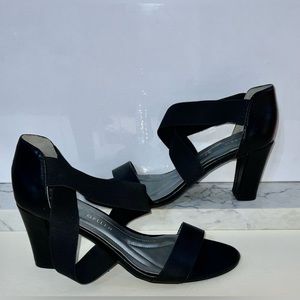 Andrew Geller AG QUEENA AGS17-10609-005-79 3” Heeled Black Sandals Size 8M